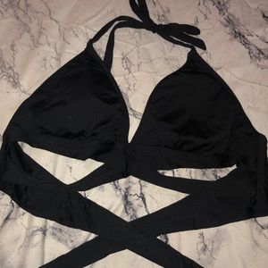 Great Condition Black Wrap Bikini Top